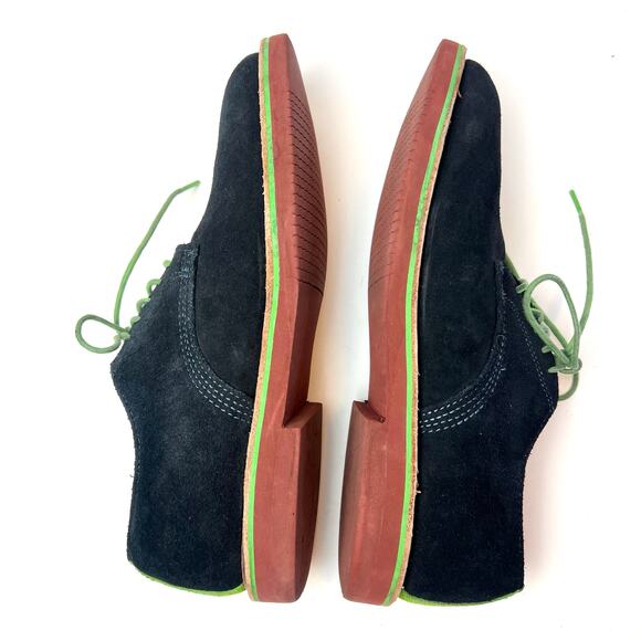 Walk-Over Suede Derby Oxford Shoe Navy Green Heritage Preppy Size 8.5 main image 6